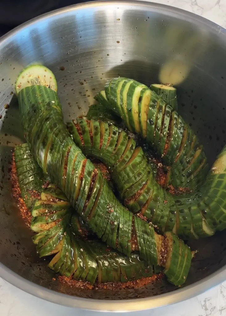 Asian Style Cucumber Salad: dressing