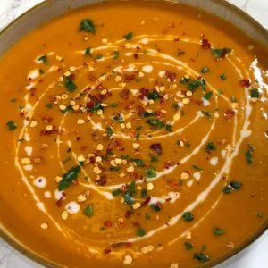 Butternut Squash Soup with Coconut Milk and Grilled Cheese