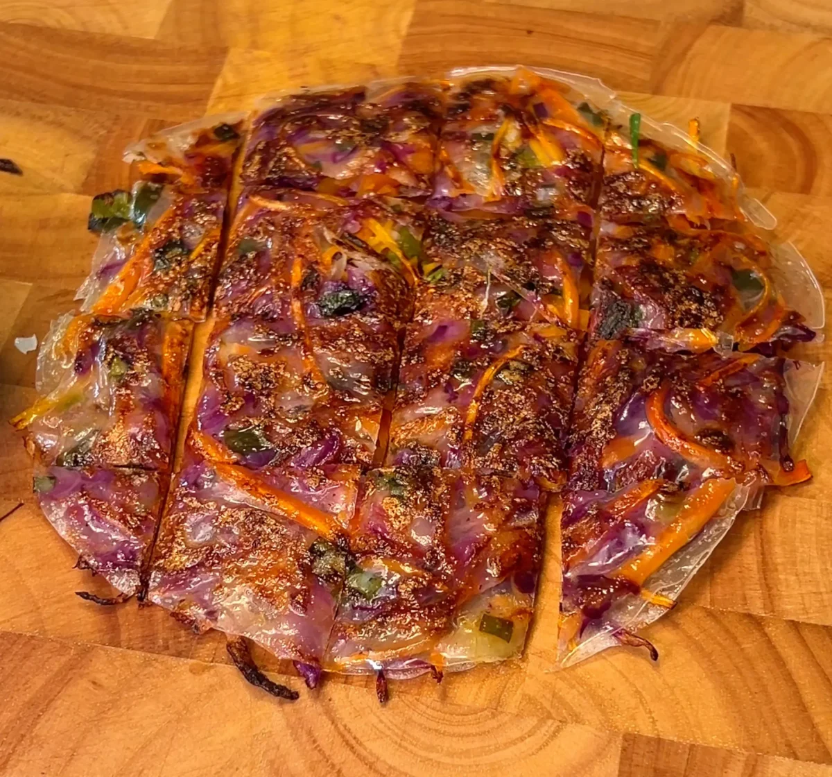 Crispy Vegetable Rice Paper Pancake – A Crunchy Delight