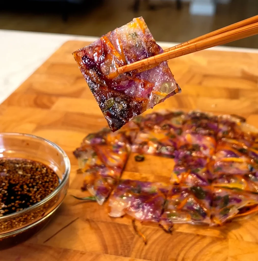Crispy Vegetable Rice Paper Pancake – A Crunchy Delight