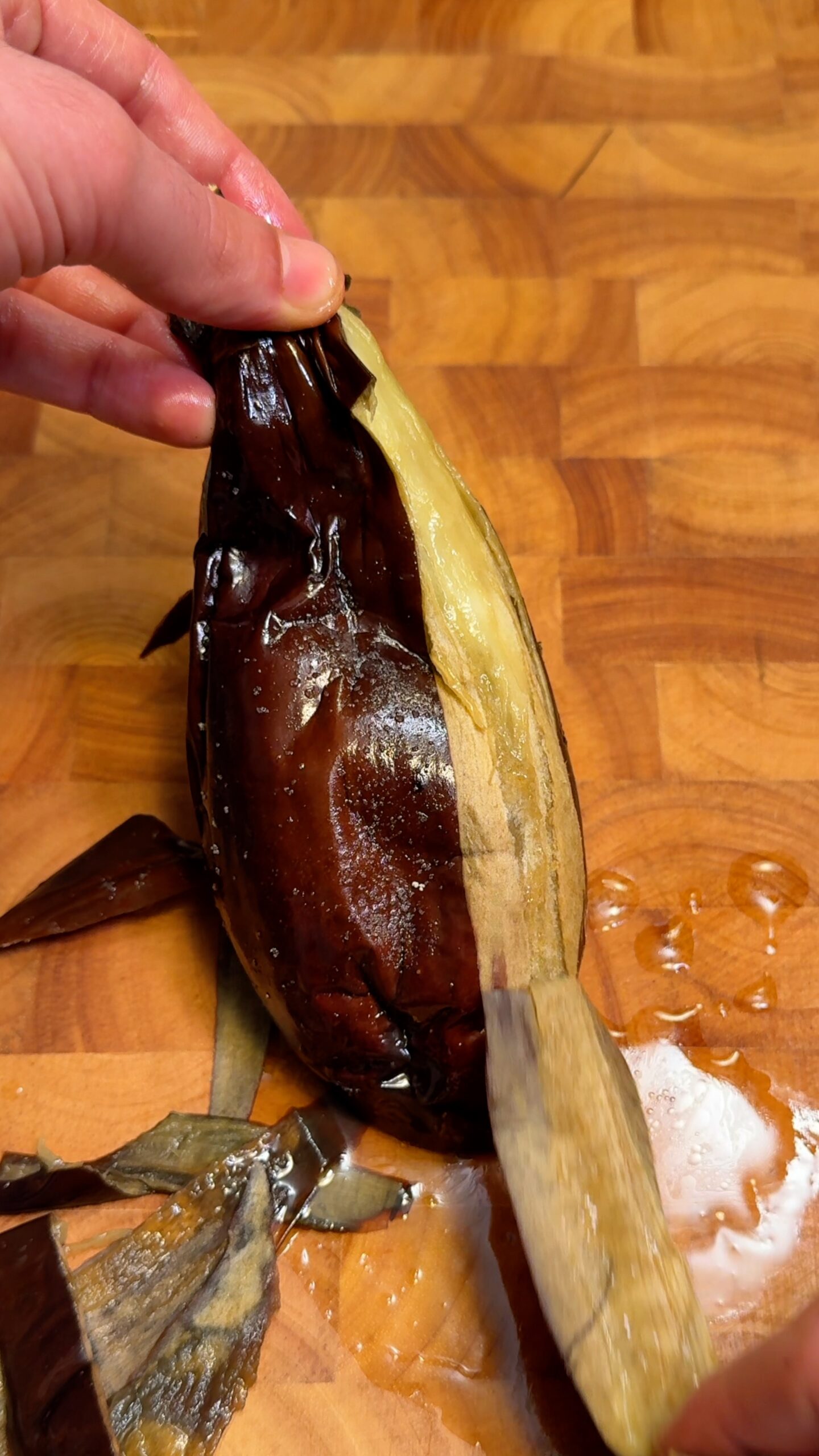 Roasted eggplant and chickpea salad healthy vegan recipe dr vegan